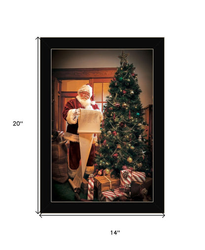 Naughty Or Nice Black Framed Print Wall Art HomeRoots