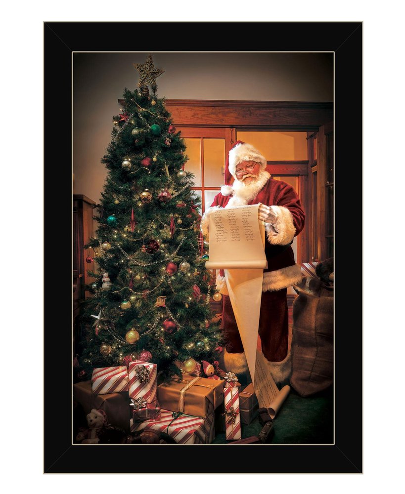 Naughty Or Nice Black Framed Print Wall Art HomeRoots