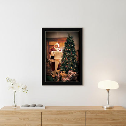 Naughty Or Nice Black Framed Print Wall Art HomeRoots