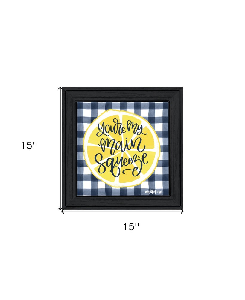 Main Squeeze Black Framed Print Wall Art HomeRoots