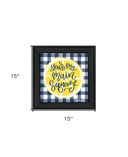 Main Squeeze Black Framed Print Wall Art HomeRoots