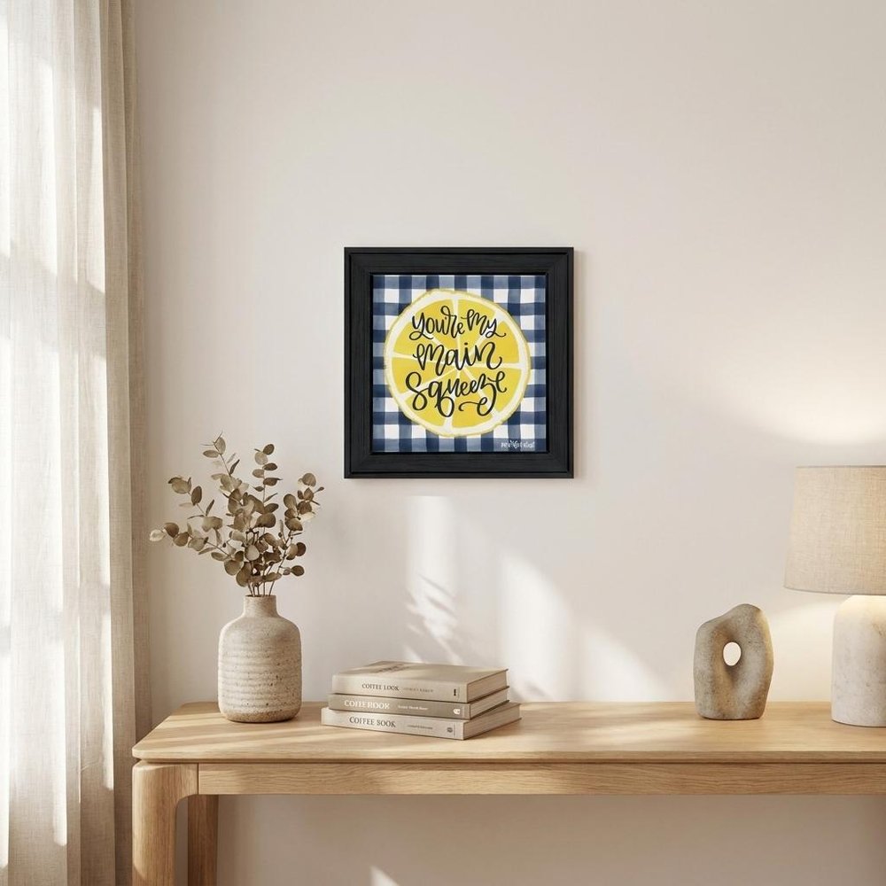 Main Squeeze Black Framed Print Wall Art HomeRoots