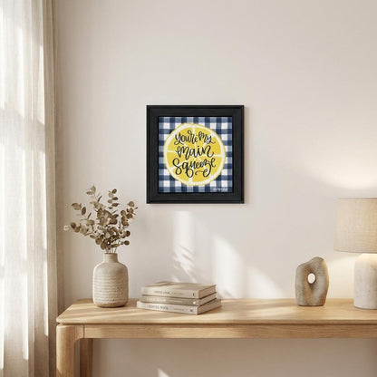 Main Squeeze Black Framed Print Wall Art HomeRoots