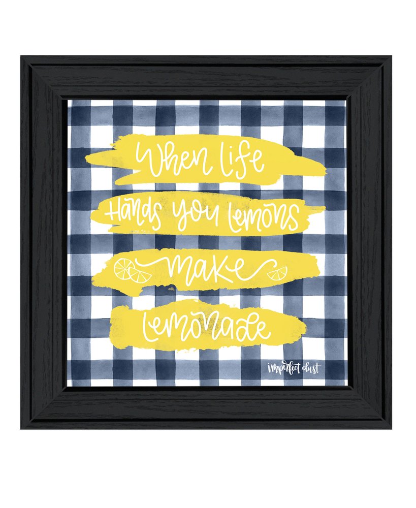 Make Lemonade Black Framed Print Wall Art — view 1