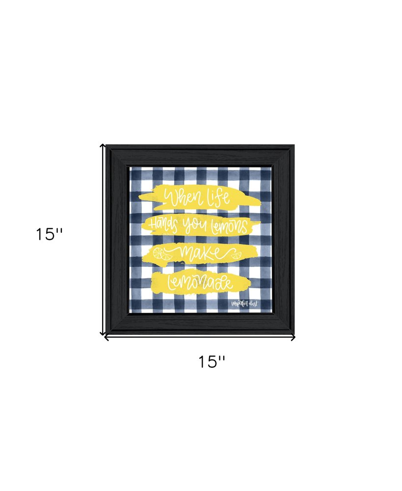 Make Lemonade Black Framed Print Wall Art HomeRoots