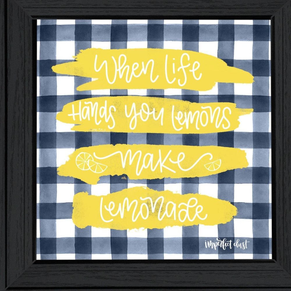 Make Lemonade Black Framed Print Wall Art — view 5