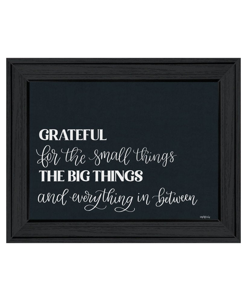 Grateful For Everything Black Framed Print Wall Art — view 1