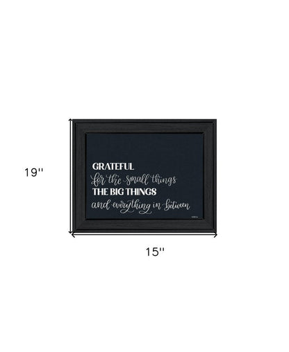 Grateful For Everything Black Framed Print Wall Art HomeRoots