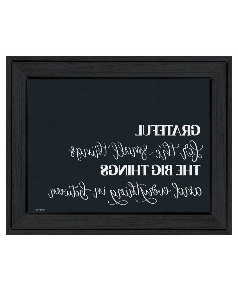 Grateful For Everything Black Framed Print Wall Art — view 3