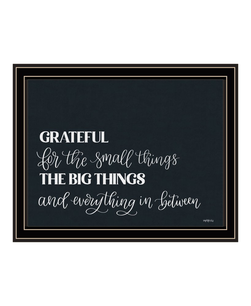 Grateful For Everything Black Framed Print Wall Art — view 2
