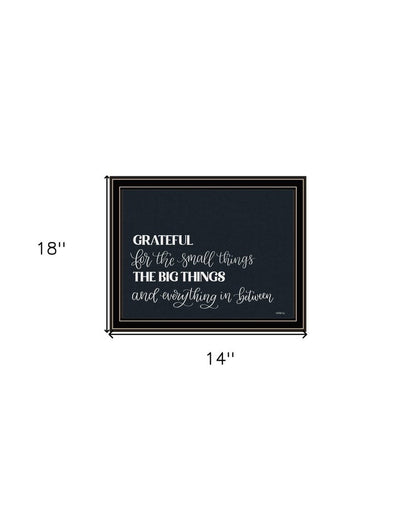 Grateful For Everything Black Framed Print Wall Art HomeRoots