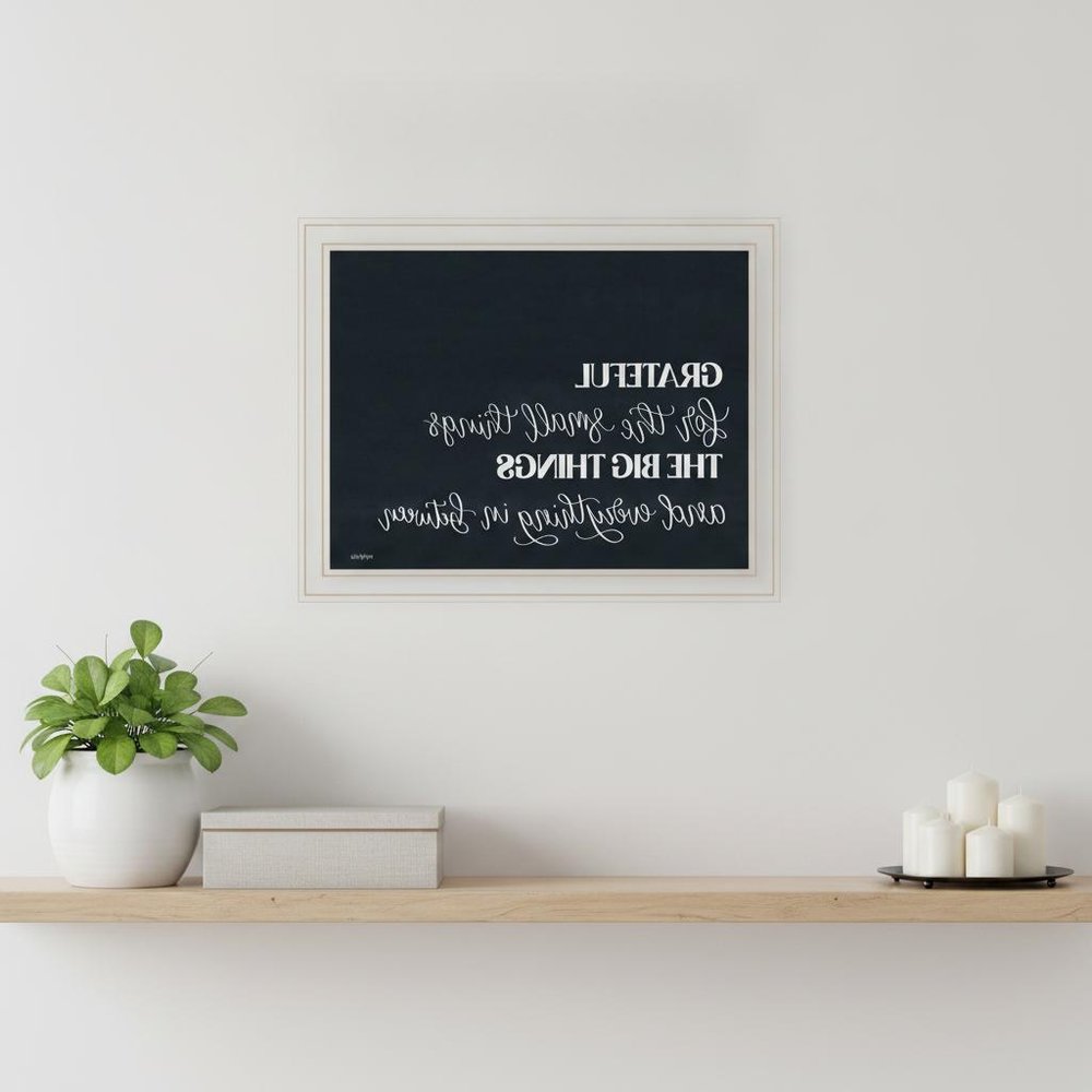 Grateful For Everything Black Framed Print Wall Art HomeRoots
