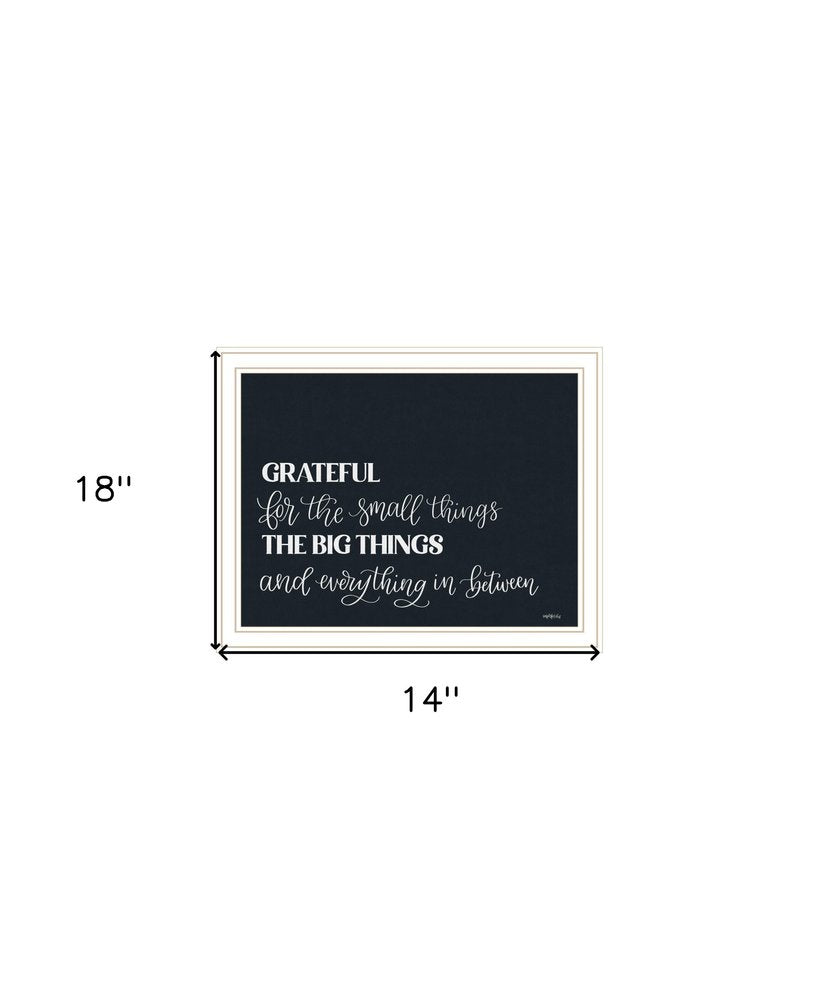 Grateful For Everything Black Framed Print Wall Art — view 6