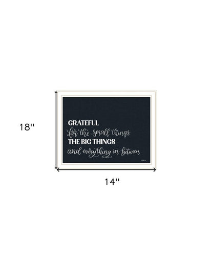 Grateful For Everything Black Framed Print Wall Art HomeRoots