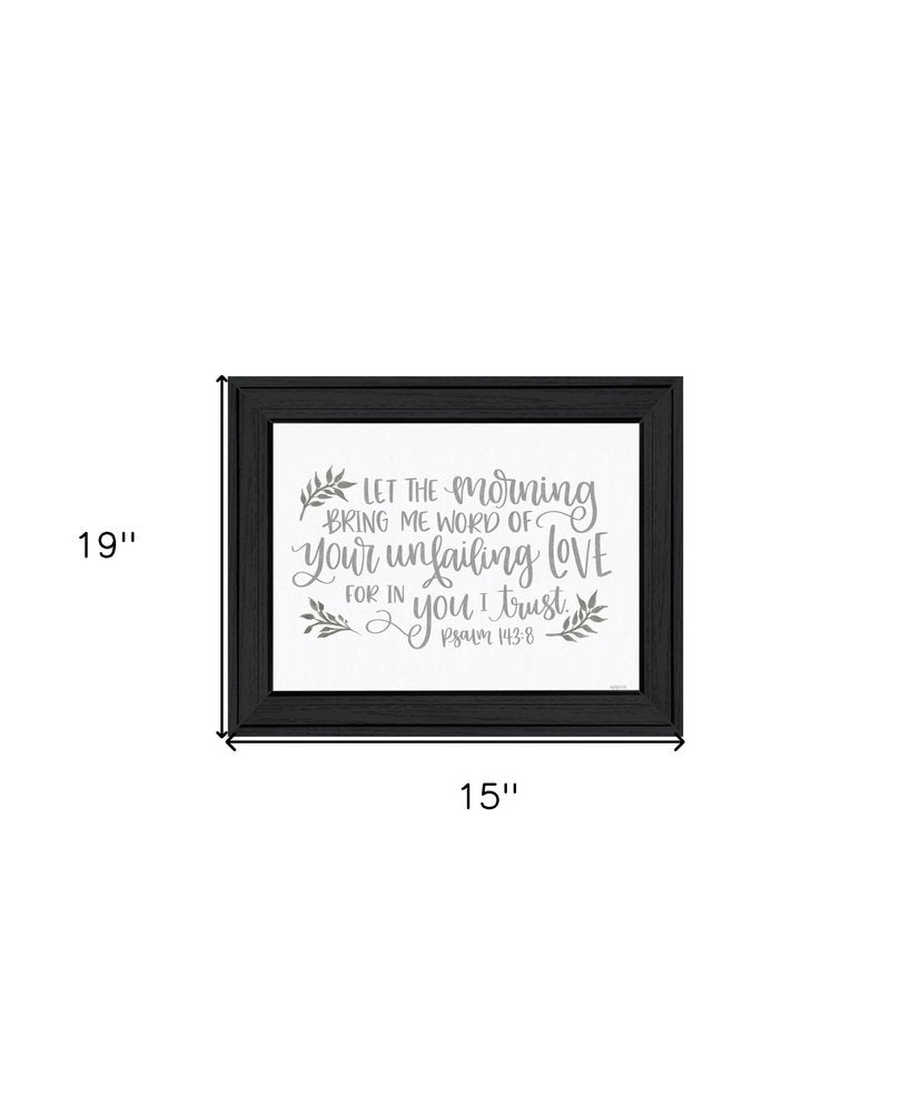 Your Unfailing Love Black Framed Print Wall Art HomeRoots