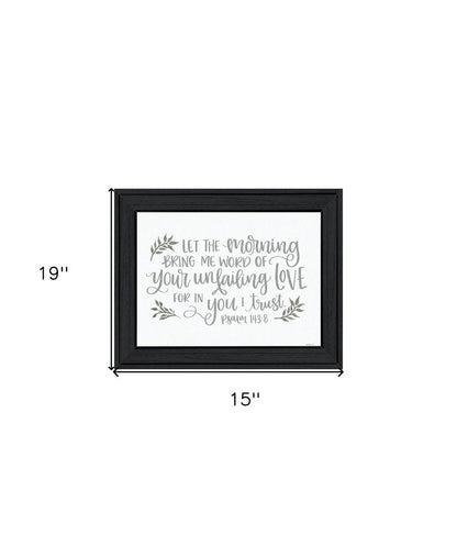 Your Unfailing Love Black Framed Print Wall Art HomeRoots