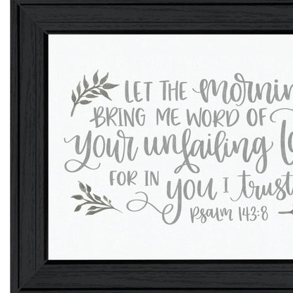 Your Unfailing Love Black Framed Print Wall Art HomeRoots