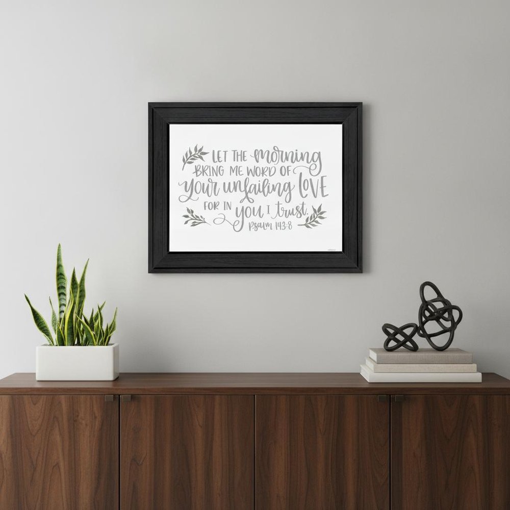 Your Unfailing Love Black Framed Print Wall Art HomeRoots