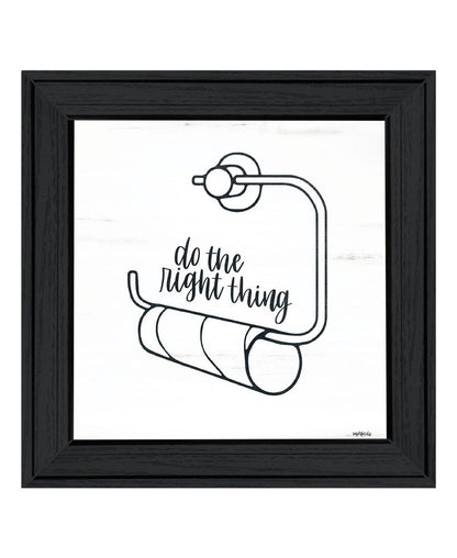Empty Toilet Paper Roll Black Framed Print Wall Art HomeRoots