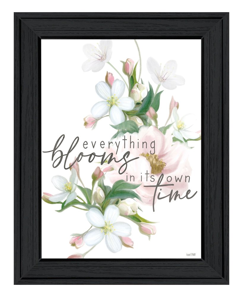 Everything Bloom Black Framed Print Wall Art — view 1