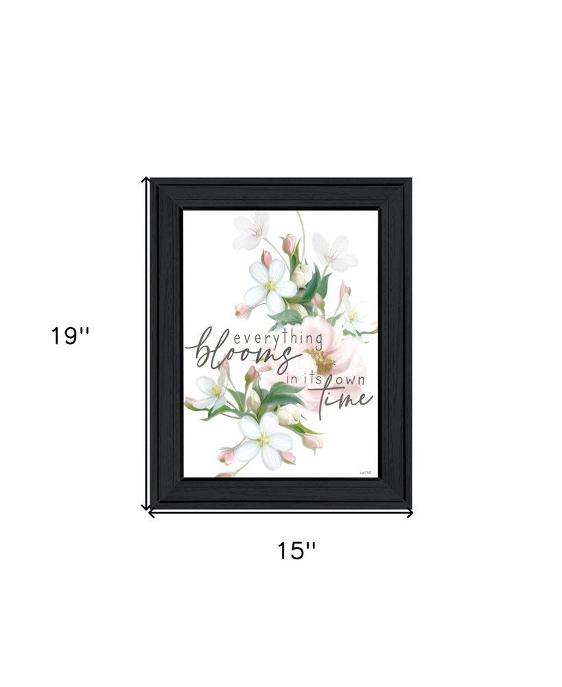 Everything Bloom Black Framed Print Wall Art HomeRoots