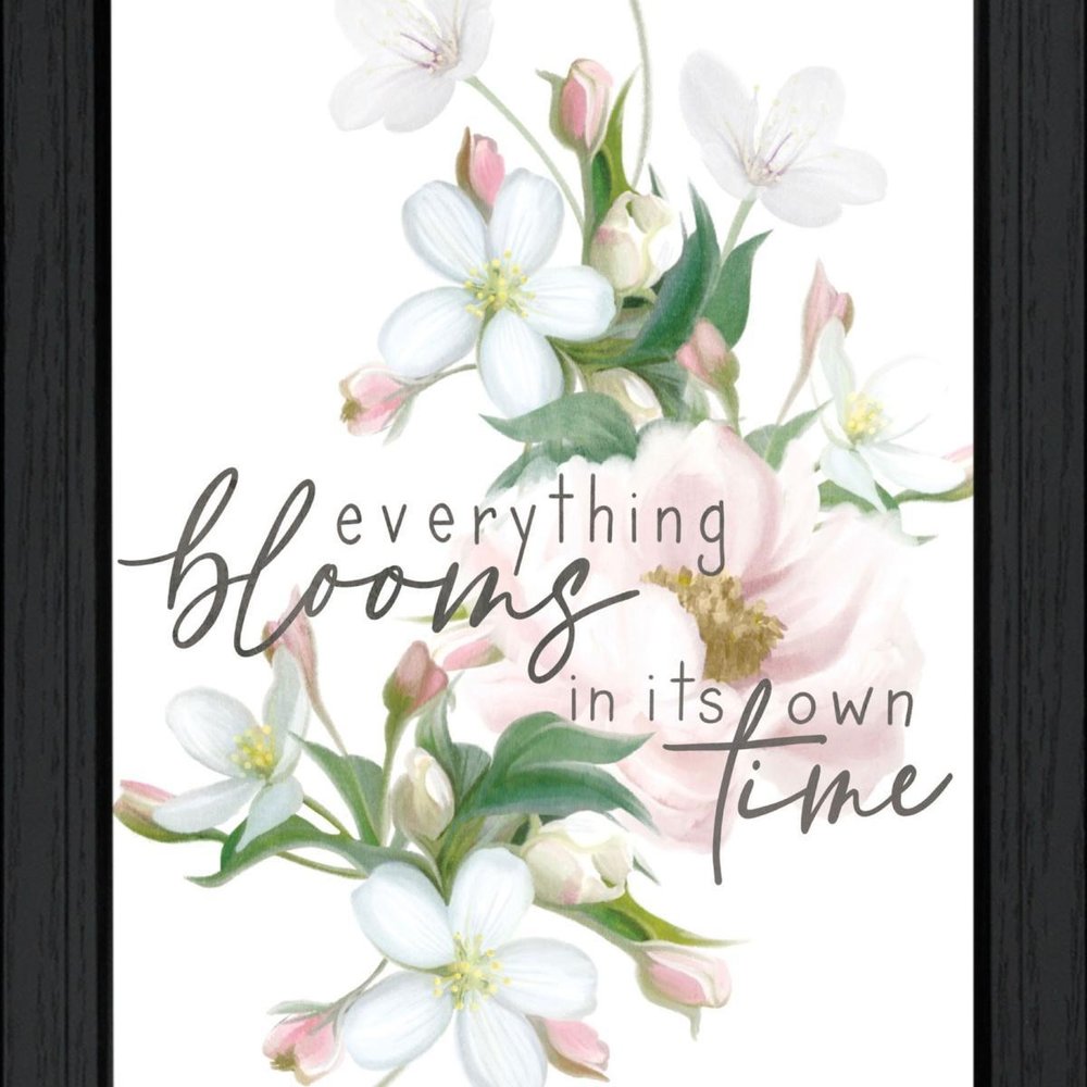 Everything Bloom Black Framed Print Wall Art HomeRoots