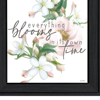 Everything Bloom Black Framed Print Wall Art HomeRoots