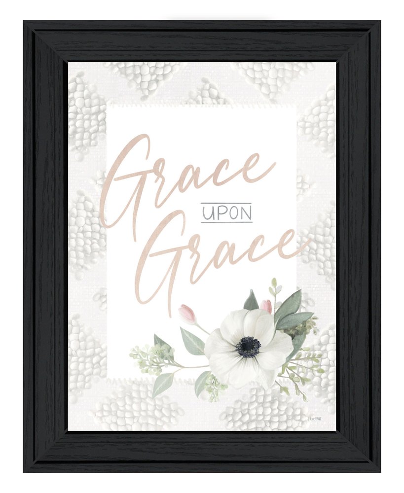Grace Upon Grace Black Framed Print Wall Art — view 1