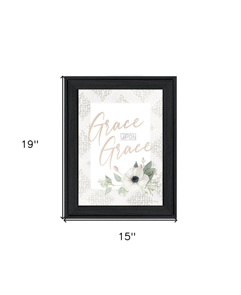 Grace Upon Grace Black Framed Print Wall Art HomeRoots