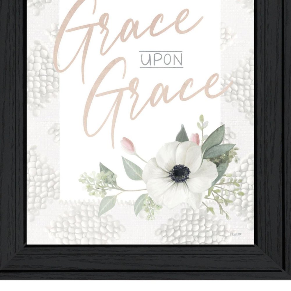 Grace Upon Grace Black Framed Print Wall Art HomeRoots