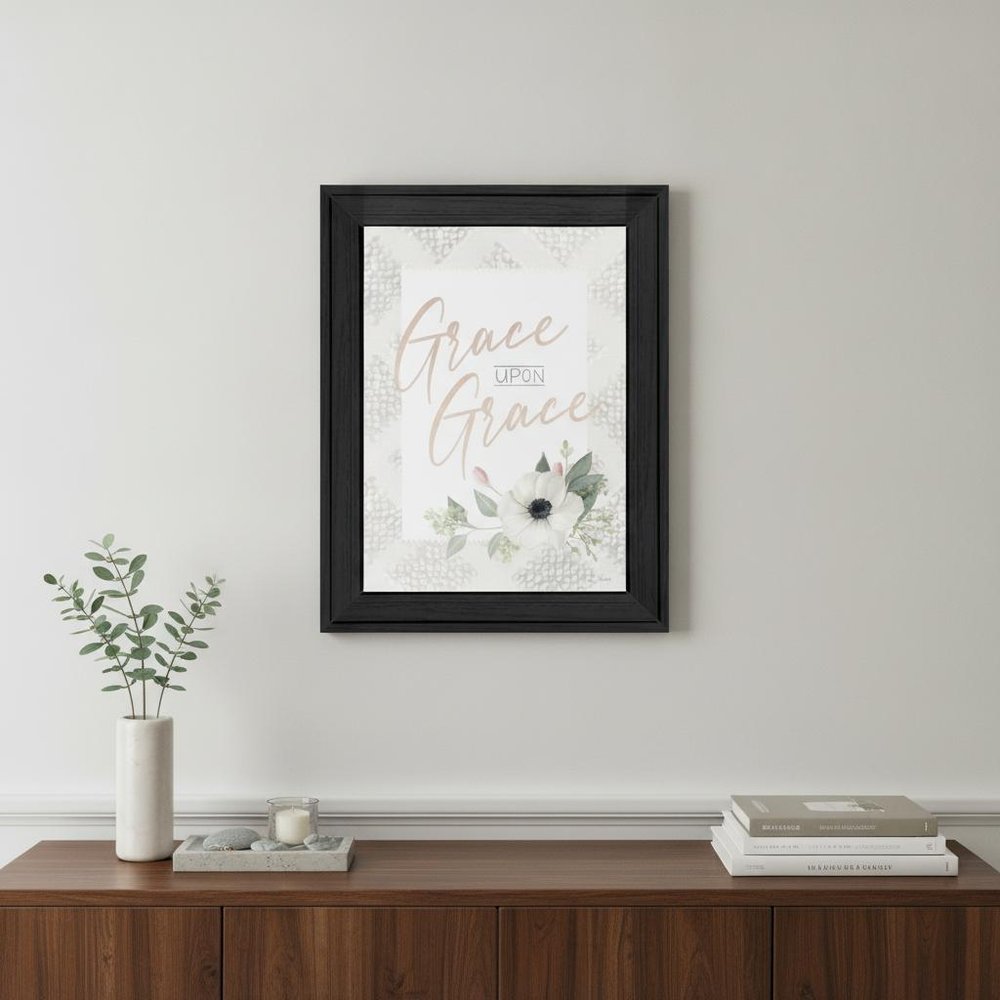 Grace Upon Grace Black Framed Print Wall Art HomeRoots