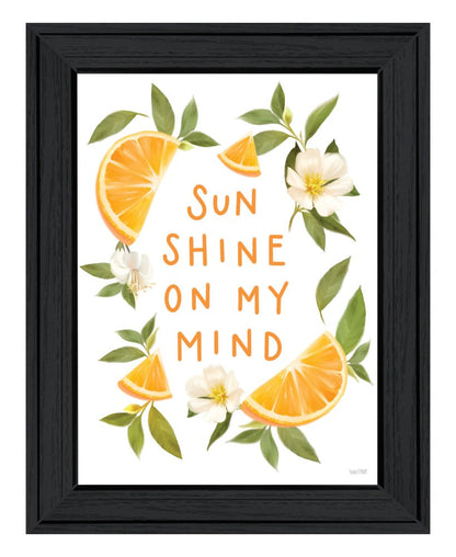 Sun Shine on My Mind Black Framed Print Wall Art HomeRoots