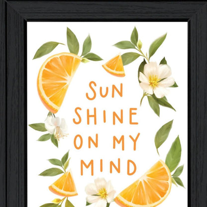Sun Shine on My Mind Black Framed Print Wall Art HomeRoots