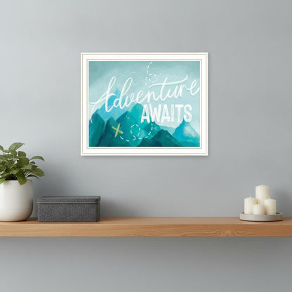 Adventure Awaits White Framed Print Wall Art HomeRoots