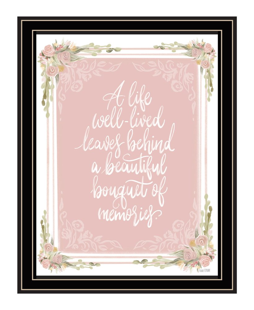 A Life Well Lived Black Framed Print Wall Art HomeRoots