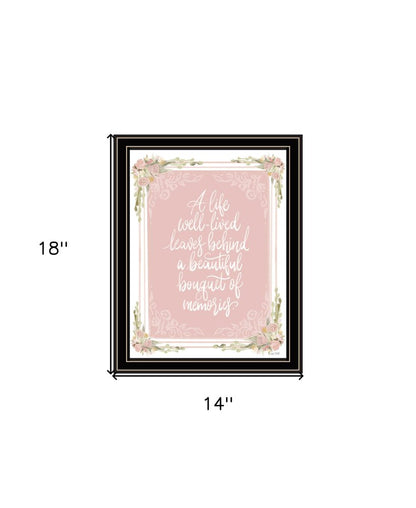 A Life Well Lived Black Framed Print Wall Art HomeRoots