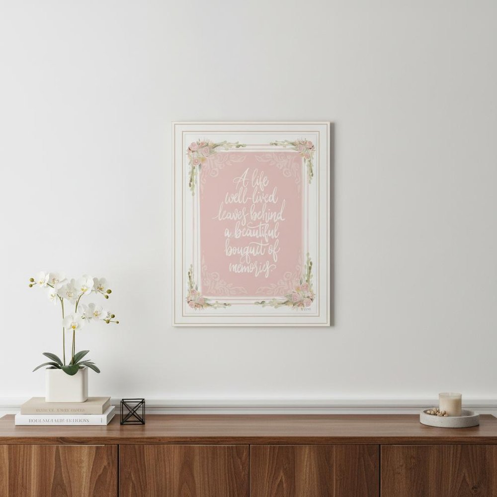 A Life Well Lived White Framed Print Wall Art — view 1