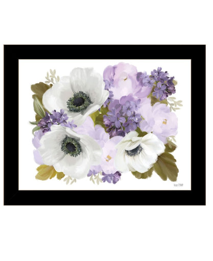 Lilacs and Anemone Black Framed Print Wall Art HomeRoots