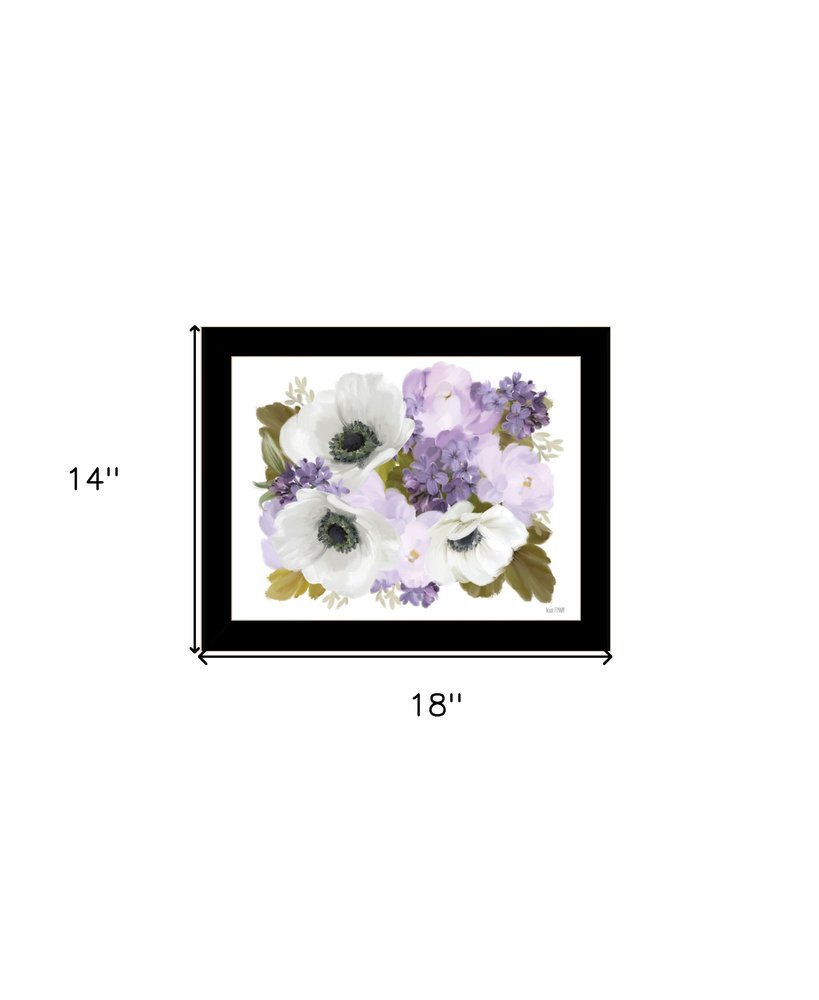Lilacs and Anemone Black Framed Print Wall Art HomeRoots