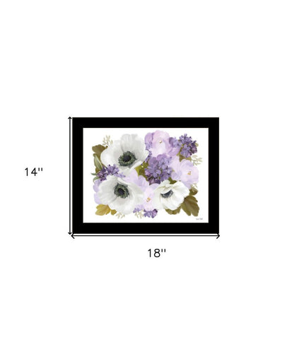 Lilacs and Anemone Black Framed Print Wall Art HomeRoots