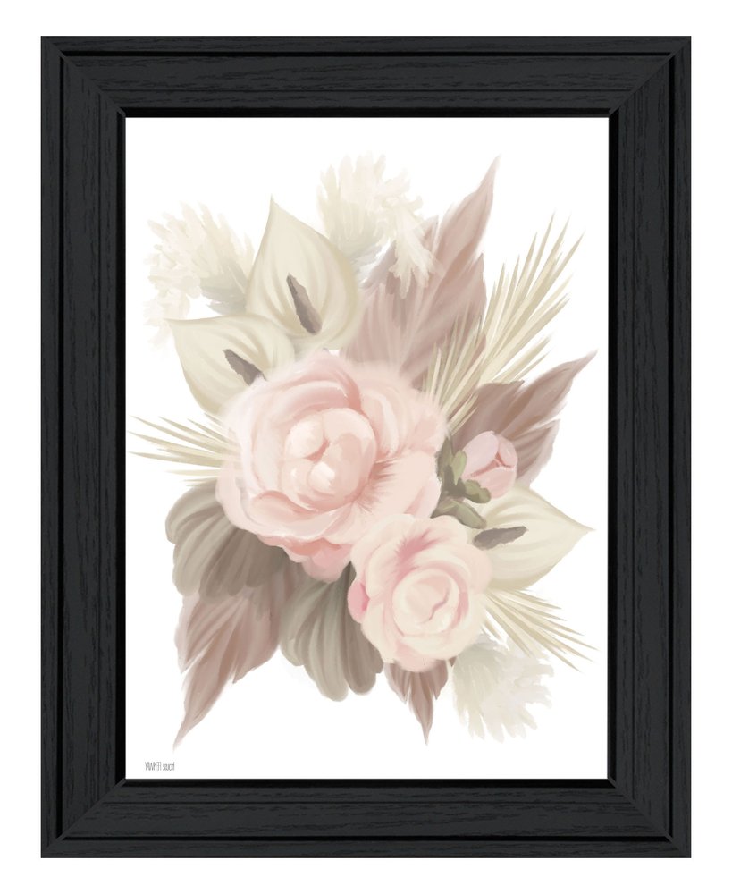 BOHEMIAN BOUQUET Black Framed Print Wall Art — view 3