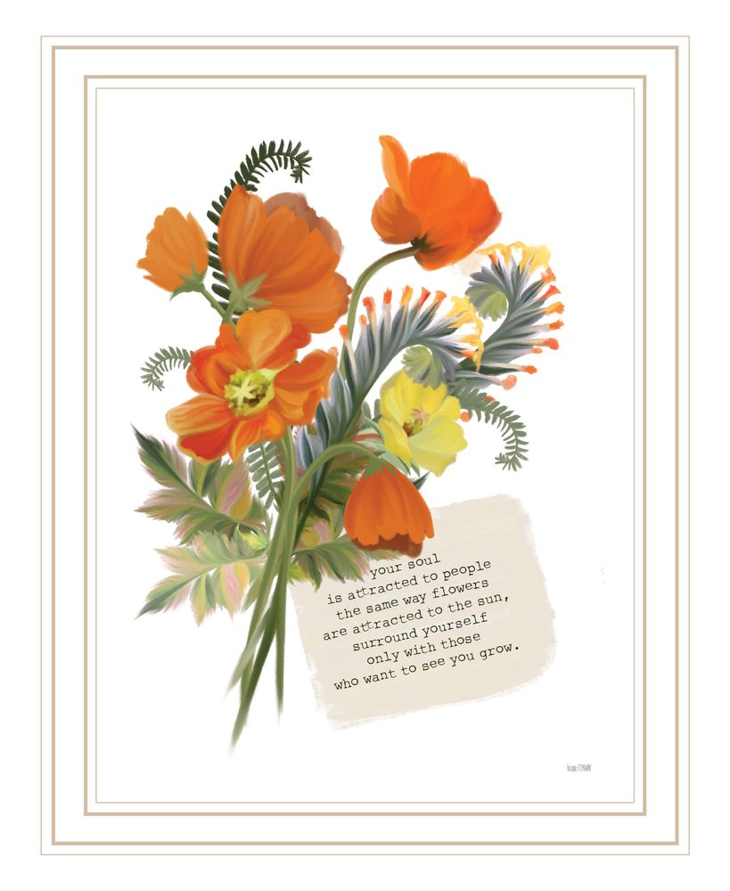 See You Grow White Framed Print Wall Art — view 3