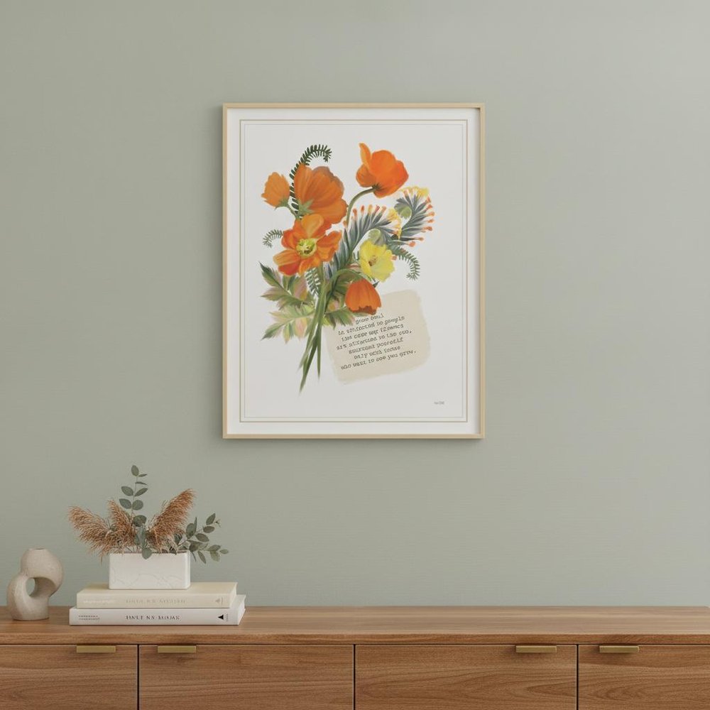 See You Grow White Framed Print Wall Art — view 2