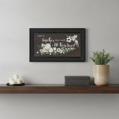 Together They Built Black Framed Print Wall Art HomeRoots