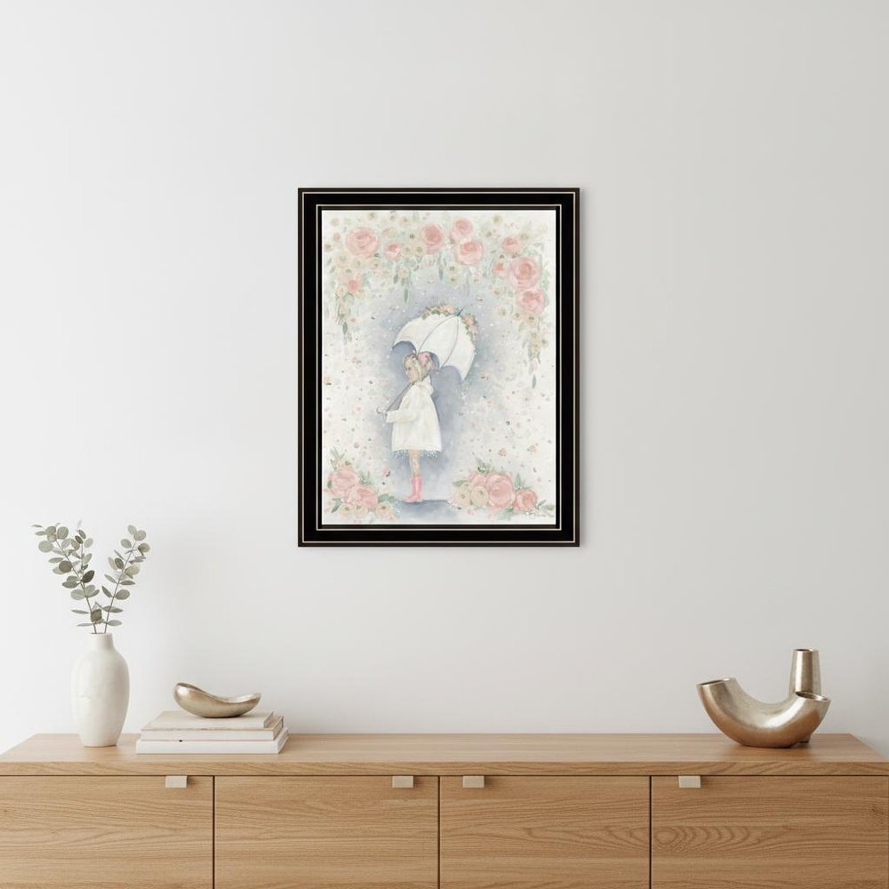 Georgia In The Rain Black Framed Print Wall Art HomeRoots