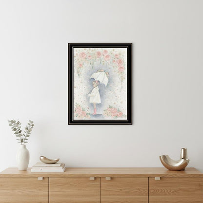 Georgia In The Rain Black Framed Print Wall Art HomeRoots