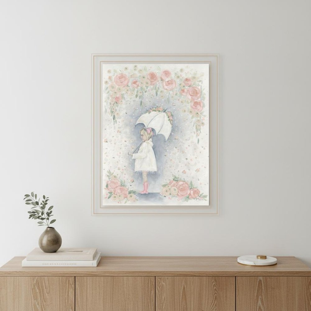 Georgia In The Rain White Framed Print Wall Art HomeRoots
