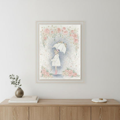 Georgia In The Rain White Framed Print Wall Art HomeRoots