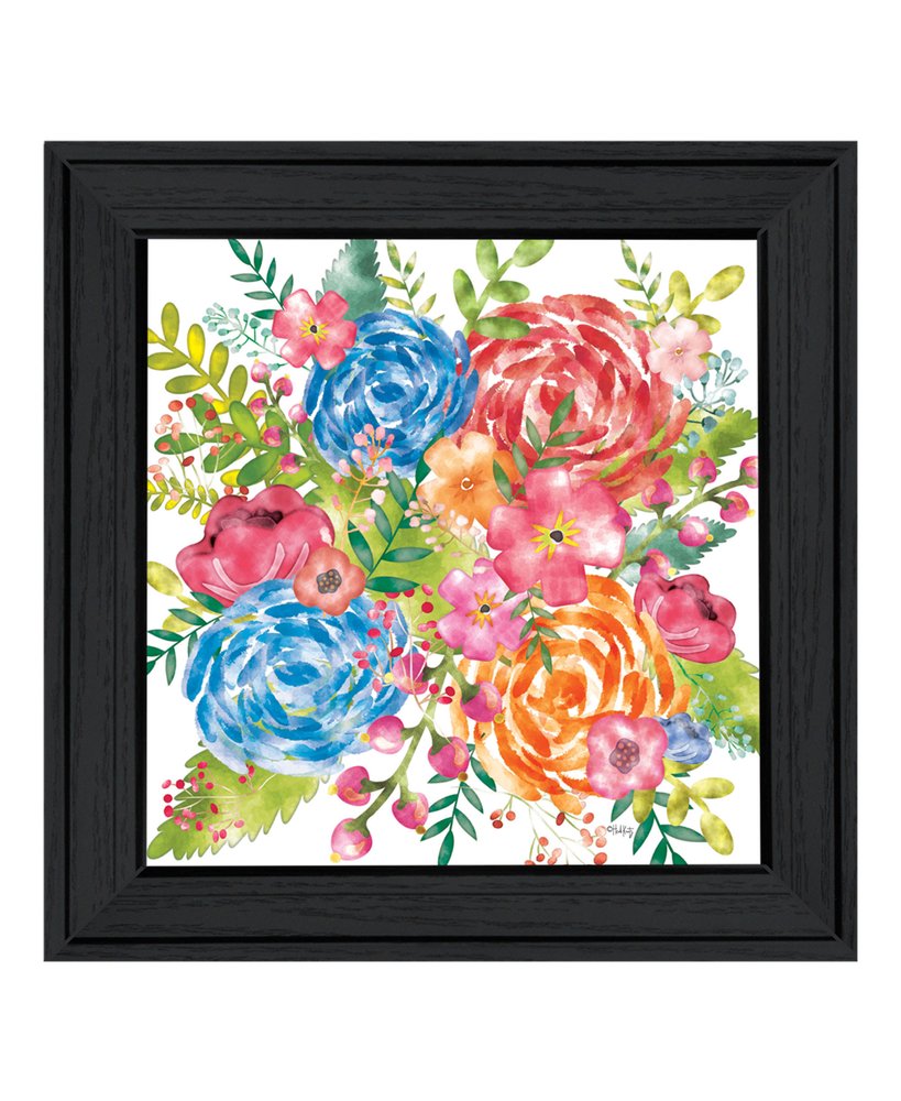 Spring Floral Black Framed Print Wall Art HomeRoots