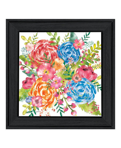 Spring Floral Black Framed Print Wall Art HomeRoots